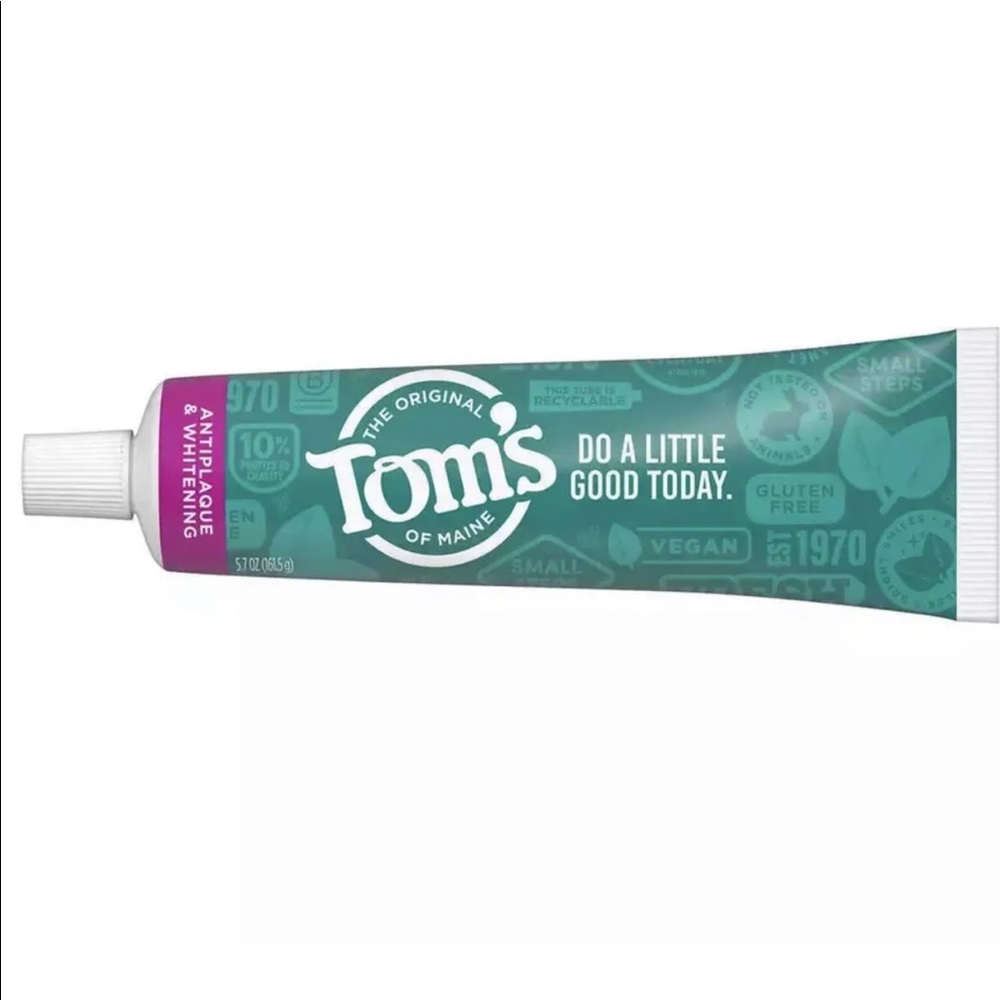 Toms of Maine Antiplaque & Whitening Toothpaste Peppermint 4 Pack - Picture 2 of 5